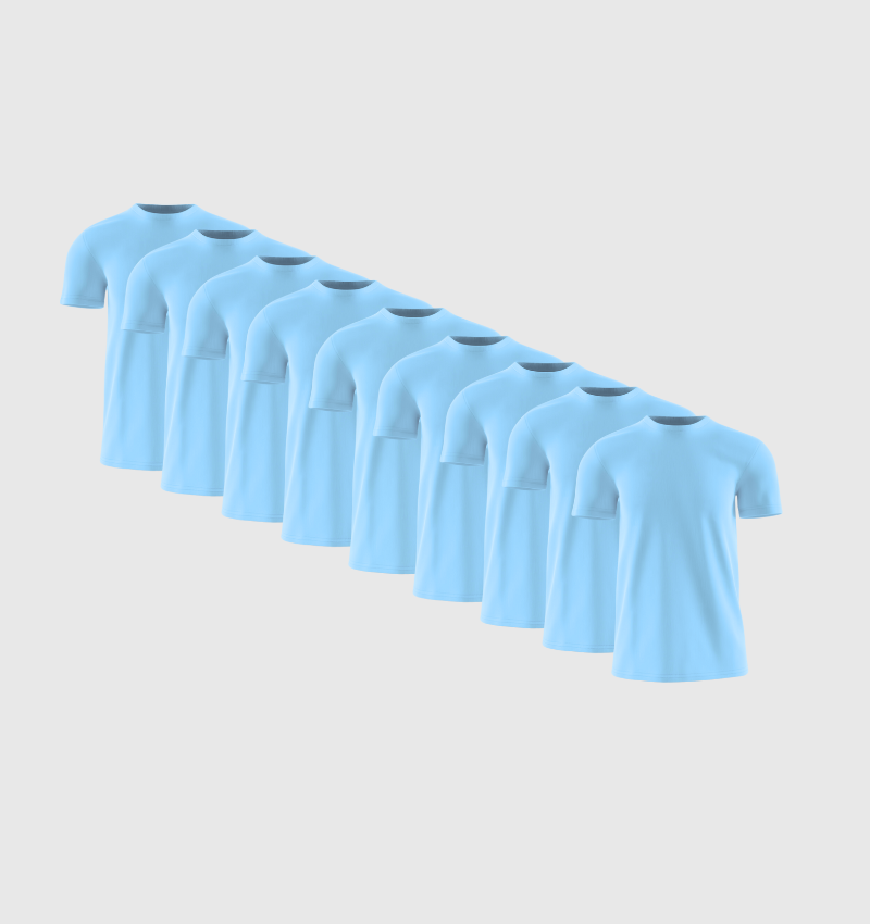 Pack de 9 - Bleu ciel