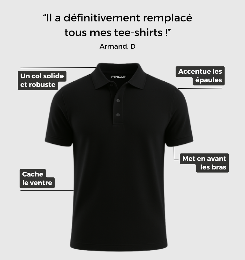 Pack de 6 Polos - Noir